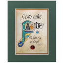 D10957 Cead Mile Failte Gaelic Wall Print Unframed Gaelsong