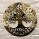 D22219 POLISHED BRASS Finish Tree of Life Wall Hanging Studio Gaelsong