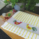 D50649CHICKENS3 Irish Designed Jacquard Tea Towel - Set of 3 Gaelsong