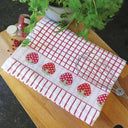D50649STRAWBERRIES3 Irish Designed Jacquard Tea Towel - Set of 3 Gaelsong