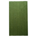 D50672 Green Color Cable Knit Irish Blanket Gaelsong