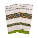 D50759 SET OF 2 Traditional Irish Blessing Celtic Tea Towel Gaelsong