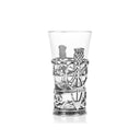 D63021 Scottish Thistle Glass & Pewter Shot Glass on Gaelsong