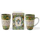 Bone China Irish Blessing Kitchen Set 2 Mugs studio Gaelsong