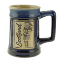 D63077 Blue Scotland Piper Stoneware Beer Mug Gaelson