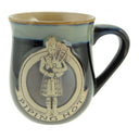 D63078 Black Scottish Piper Design Mug Gaelsong