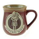 D63078 Red Scottish Piper Design Mug Gaelsong