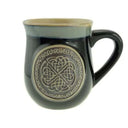 D63082 Black Celtic Knot Stoneware Coffee Mug Gaelsong
