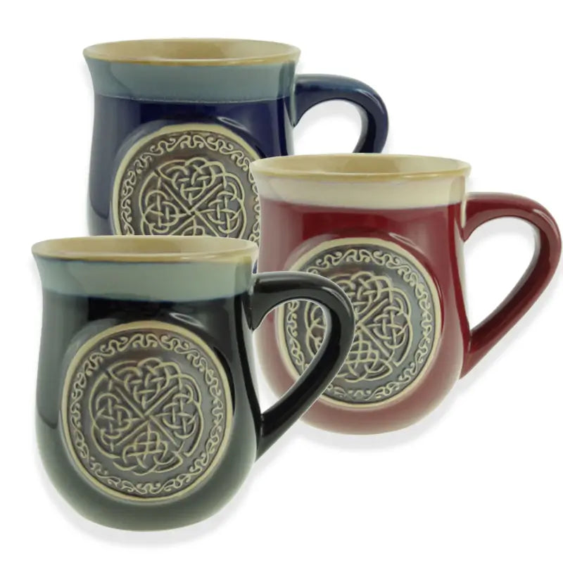 Cobalt Celtic Circle Stoneware Mug | Gaelsong