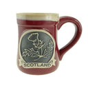 D63083 Red Thistle of Scotland Pottery Coffee Mug Gaelson