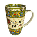 D63087SINGLE Cead Mile Failte Ceramic Irish Mug Set Gaelsong