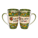 D63087SETOF2 Cead Mile Failte Ceramic Irish Mug Set Gaelsong