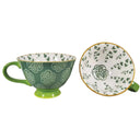 D63115 Irish DIrish Designed Latte Cup Shamrock Gaelsong