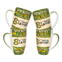 Traditional Bone China Irish Kitchen Set 4 Mugs Gaelsong