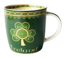 Shamrock Spiral Irish Tea Collection Mug Front View Gaelsong