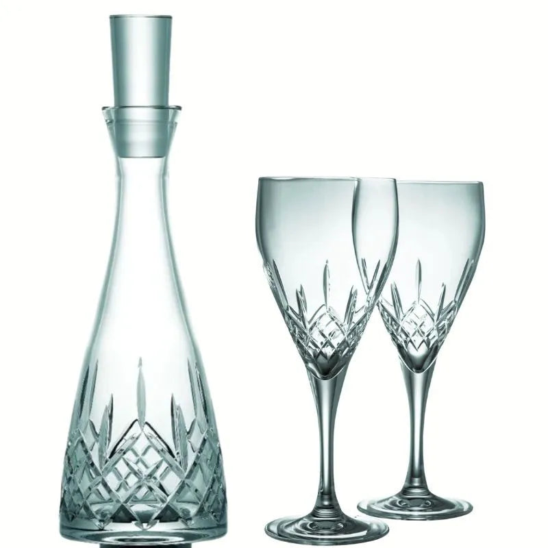 Irish Crystal Wine Bridal Shower Gift Set