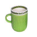 Cable Knit Ceramic Coffee Mug Light Green Gaeslong