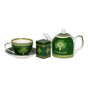 Shamrock Themed China Tea Cup Collection Set of 3 Gaelsong