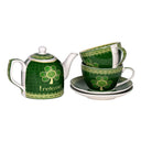 Shamrock Themed China Tea Cup Collection Set of 3 Gaelsong