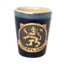 D68713RAMPANTLIONBLU Stoneware Scottish Emblems Solo Shot Cup Gaelsong