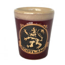 D68713RAMPANTLIONRED Stoneware Scottish Emblems Solo Shot Cup Gaelsong