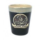 D68713THISTLEBLK Stoneware Scottish Emblems Solo Shot Cup Gaelsong