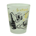 D68739 Scotland Frosted Shot Glass Gaelsong