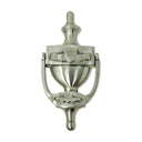 D91224SATINNICKEL Georgian Claddagh Door Knocker Gaelsong