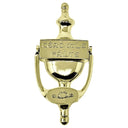 D91268POLISHEDBRASS Brass Cead Mile Failte Door Knocker Gaelsong