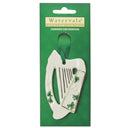 Porcelain Irish Themed Christmas Tree Hanging Ornament Watervale Harp Hanging Gaelsong