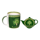 Shamrock Spiral Irish Tea Collection 1 Mug and Bag Holder Gaelsong