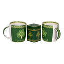 Shamrock Spiral Irish Tea Collection 2 Mugs and Tea Gaelsong