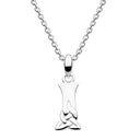 J20946 Decorated With a Flourish of Knotwork Made of Sterling Silver Letter I Gaelsong