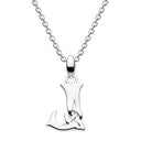 J20946 Decorated With a Flourish of Knotwork Made of Sterling Silver Letter J Gaelsong