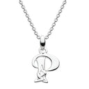 J20946 Decorated With a Flourish of Knotwork Made of Sterling Silver Letter P Gaelsong