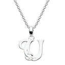 J20946 Decorated With a Flourish of Knotwork Made of Sterling Silver Letter U Gaelsong