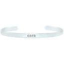 Silver-Tone Engraved Irish Word Bangle - Friend Gaelsong