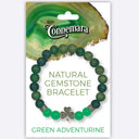 Connemara Marble Stretch Bracelet with Crystals & Charms Green Gaelsong