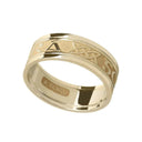 J71016 WOMEN Handmade 10K Yellow Gold Gra Go Deo Band Ring Gaelsong