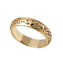 J71023 MEN Handmade 10K Yellow Gold Claddagh Wedding Band Gaelsong