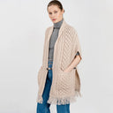 A10034 Fringed Pocket Shawl Parsnip Gaelsong
