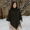 Celtic Knots Traditional Cowl Neck Poncho Green Lifestyle Gaeslosng