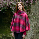 A10079 Pink Tweed Poncho Gaelsong
