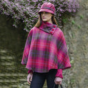 A10079 Pink Tweed Poncho Gaelsong
