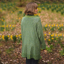 Silk Celtic Knotwork Mull Jacket - Scottish Green Lifestyle Back View Gaelsong