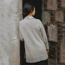 Merino Celtic Knot Skye Jacket Lifestyle Back View Gaelsong
