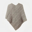 A10107 Color SKIDDAW Buttoned Irish Cable Knit Poncho Back Side Gaelsong