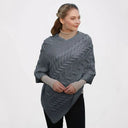 A10109 Color Misty GREEN SuperSoft Merino Ladies Irish Poncho Shop online On Gaelsong