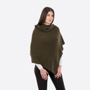 Women's Lightweight Lambswool Irish Shawl Army Green Gaelsong
