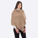 Women's Lightweight Lambswool Irish Shawl Brown Gaelsong